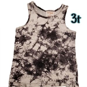 Cat & Jack White & Black, Tie Dye,  Toddler Tank Top, size 3t